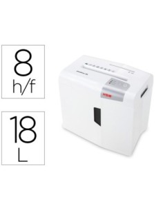 DESTRUCTORA DE DOCUMENTOS HSM SHREDSTAR X8 CAPACIDAD DE CORTE 8 H EN PARTICULAS DESTRUYE GRAPAS CLIPS CD Y TARJETAS