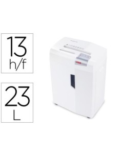 DESTRUCTORA DE DOCUMENTOS HSM SHREDSTAR X13 CAPACIDAD DE CORTE 13 H EN PARTICULAS DESTRUYEGRAPAS CLIPS CD Y TARJETAS