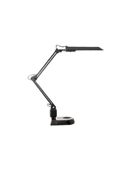 LAMPARA DE OFICINA ARCHIVO 2000 ECOSTAR FLUORESCENTE ABS Y ALUMINIO CON BASE COLOR NEGRO