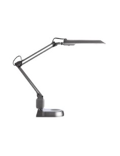 LAMPARA DE OFICINA ARCHIVO 2000 ECOSTAR FLUORESCENTE ABS Y ALUMINIO CON BASE COLOR PLATA