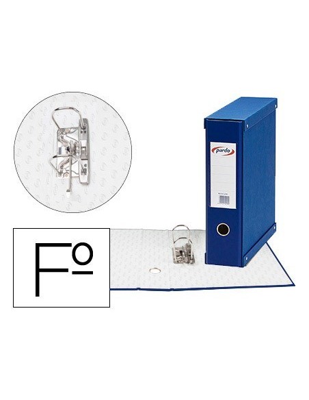 MODULO PARDO 1 ARCHIVADOR DE PALANCA FOLIO 2 ANILLAS 70 MM AZUL 350X100X290 MM