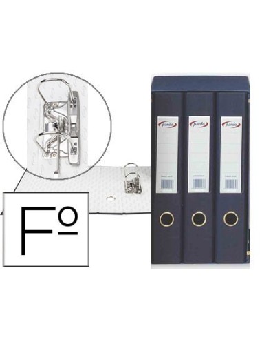 MODULO PARDO 3 ARCHIVADORES DE PALANCA FOLIO 2 ANILLAS 40 MM AZUL 350X200X300 MM