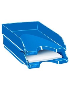 BANDEJA SOBREMESA CEP PLASTICO AZUL 257X348X66 MM