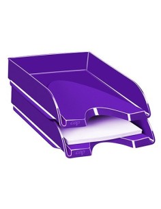 BANDEJA SOBREMESA CEP PLASTICO VIOLETA 257X348X66 MM