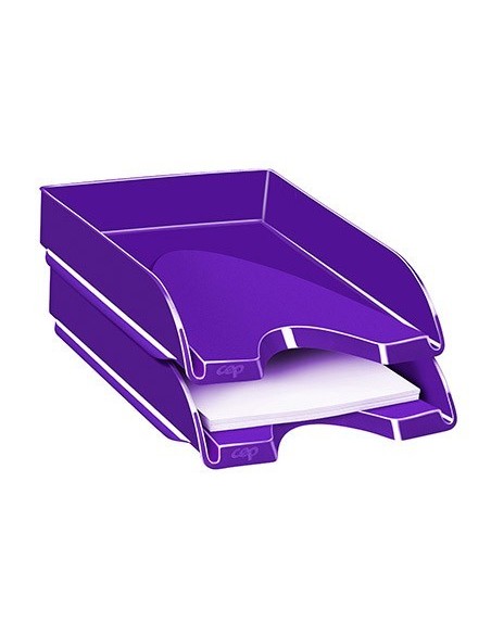 BANDEJA SOBREMESA CEP PLASTICO VIOLETA 257X348X66 MM