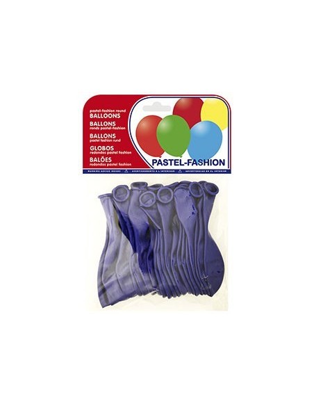 GLOBO 100% LATEX BIODEGRADABLE AZUL MARINO BOLSA DE 20 UNIDADES