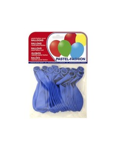 GLOBO 100% LATEX BIODEGRADABLE AZUL MEDIO BOLSA DE 20 UNIDADES