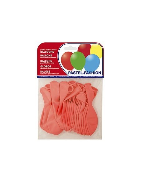 GLOBO 100% LATEX BIODEGRADABLE PASTEL ROSA BOLSA DE 20 UNIDADES
