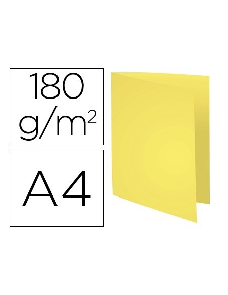 SUBCARPETA CARTULINA RECICLADA EXACOMPTA DIN A4 AMARILLO 170 GR
