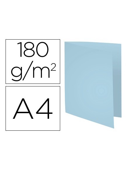SUBCARPETA CARTULINA RECICLADA EXACOMPTA DIN A4 CELESTE 170 GR