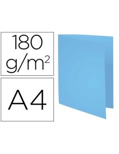 SUBCARPETA CARTULINA RECICLADA EXACOMPTA DIN A4 AZUL 170 GR