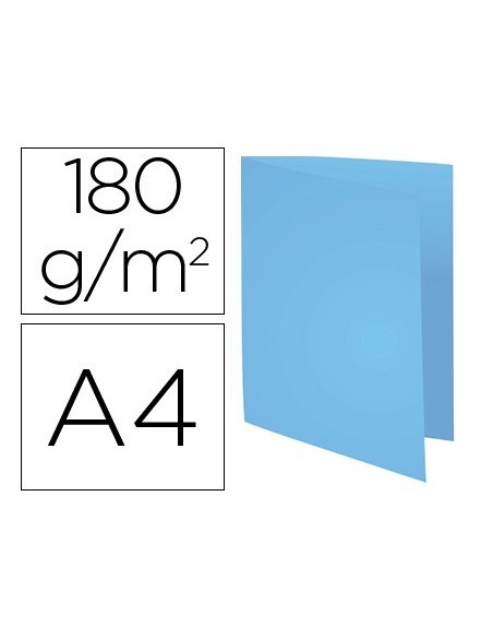 SUBCARPETA CARTULINA RECICLADA EXACOMPTA DIN A4 AZUL 170 GR