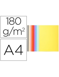 SUBCARPETA CARTULINA RECICLADA EXACOMPTA DIN A4 10 COLORES SURTIDOS 170 GR