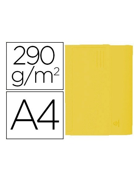 SUBCARPETA CARTULINA CON BOLSA EXACOMPTA DIN A4 AMARILLO 290 GR