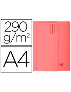 SUBCARPETA CARTULINA CON BOLSA EXACOMPTA DIN A4 ROJO 290 GR