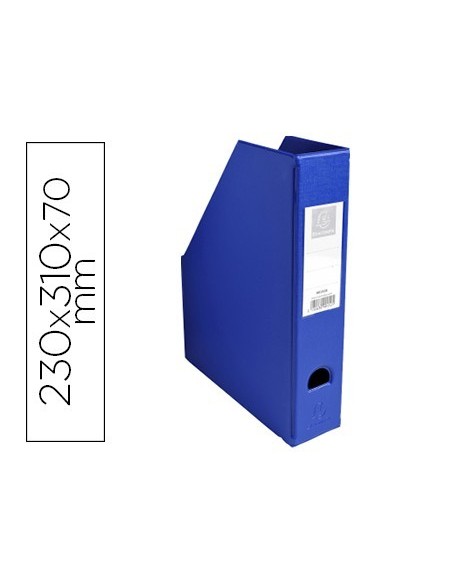 REVISTERO EXACOMPTA PVC LOMO 70MM COLOR AZUL 230X310X70 MM