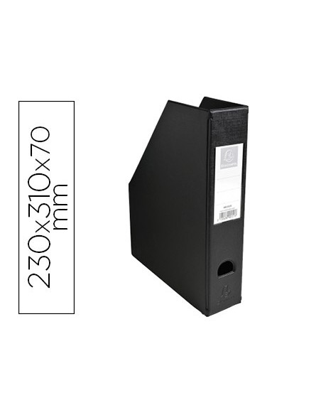 REVISTERO EXACOMPTA PVC LOMO 70MM COLOR NEGRO 230X310X70 MM