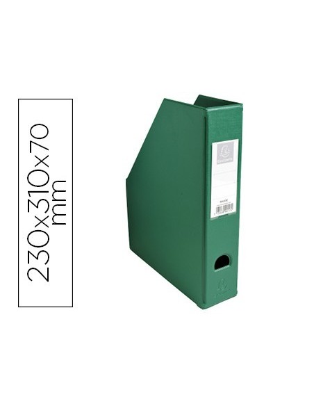 REVISTERO EXACOMPTA PVC LOMO 70MM COLOR VERDE 230X310X70 MM