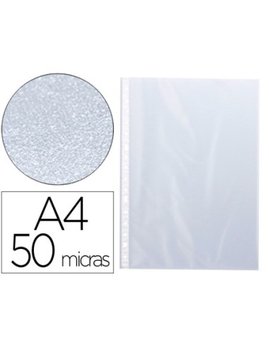 FUNDA MULTITALADRO Q-CONNECT DIN A4 50 MC PIEL DE NARANJA BOLSA DE 100 UNIDADES