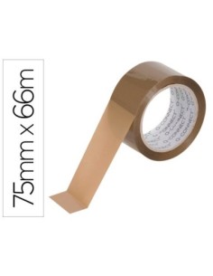 CINTA ADHESIVA Q-CONNECT POLIPROPILENO HAVANA 66 MT X 75 MM PARA EMBALAJE