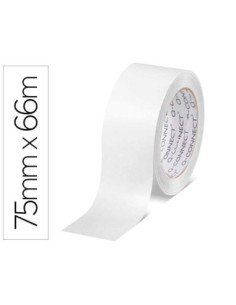 CINTA ADHESIVA Q-CONNECT POLIPROPILENO BLANCA 66 MT X 75 MM PARA EMBALAJE