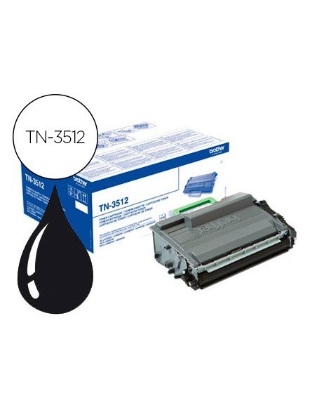 TONER BROTHER TN-3512 DCP-L6600DW / HL-L6300DW / MFC-L6800DW ALTA CAPACIDAD NEGRO 12000 PAG
