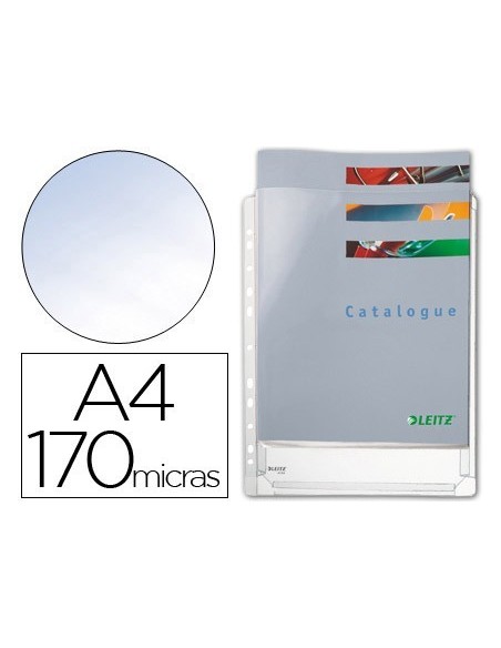 FUNDA MULTITALADRO ESSELTE DIN A4 PVC 170 MC CON FUELLE CAPACIDAD 200 HOJAS PACK DE 5 UNIDADES