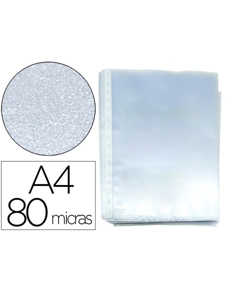 FUNDA MULTITALADRO ESSELTE DIN A4 POLIPROPILENO 80 MC 16 TALADROS PIEL DE NARANJA CAJA DE 100 UNIDADES