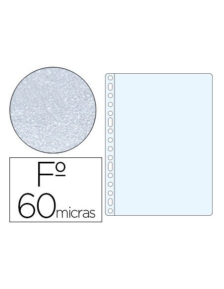 FUNDA MULTITALADRO ESSELTE FOLIO POLIPROPILENO 60 MC PIEL DE NARANJA CAJA DE 100 UNIDADES