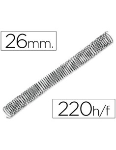 ESPIRAL METALICO Q-CONNECT 64 5:1 26MM 1,2MM CAJA DE 50 UNIDADES