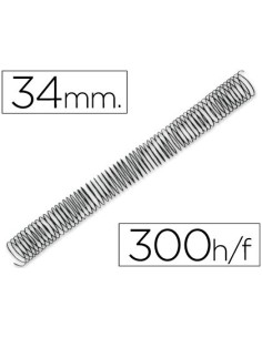 ESPIRAL METALICO Q-CONNECT 64 5:1 34MM 1,2MM CAJA DE 25 UNIDADES