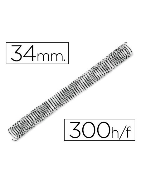 ESPIRAL METALICO Q-CONNECT 64 5:1 34MM 1,2MM CAJA DE 25 UNIDADES