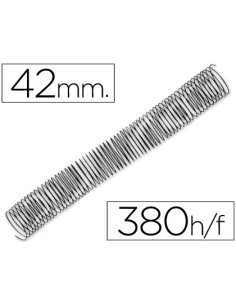 ESPIRAL METALICO Q-CONNECT 64 5:1 42MM 1,2MM CAJA DE 25 UNIDADES