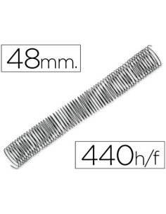 ESPIRAL METALICO Q-CONNECT 64 5:1 48MM 1,2MM CAJA DE 25 UNIDADES