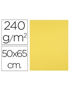 CARTULINA LIDERPAPEL 50X65 CM 240G/M2 AMARILLO LIMON PAQUETE DE 25 UNIDADES