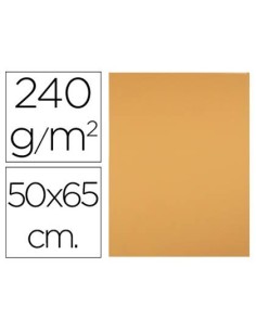 CARTULINA LIDERPAPEL 50X65 CM 240G/M2 AVELLANA PAQUETE DE 25 UNIDADES