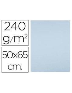 CARTULINA LIDERPAPEL 50X65 CM 240G/M2 AZUL PAQUETE DE 25 UNIDADES