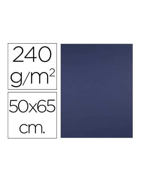CARTULINA LIDERPAPEL 50X65 CM 240G/M2 AZUL ZAFIRO PAQUETE DE 25 UNIDADES
