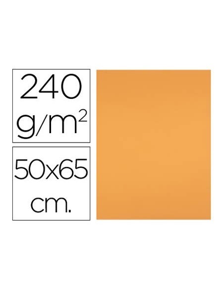 CARTULINA LIDERPAPEL 50X65 CM 240G/M2 NECTARINA PAQUETE DE 25 UNIDADES
