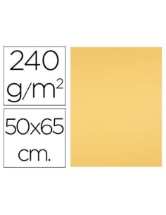 CARTULINA LIDERPAPEL 50X65 CM 240G/M2 ORO PAQUETE DE 25 UNIDADES
