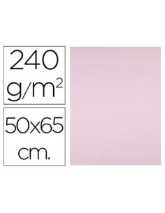 CARTULINA LIDERPAPEL 50X65 CM 240G/M2 ROSA PAQUETE DE 25 UNIDADES