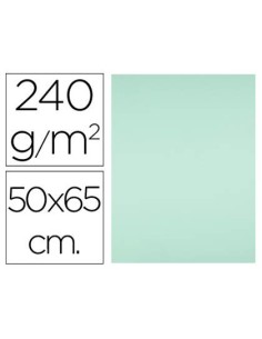 CARTULINA LIDERPAPEL 50X65 CM 240G/M2 VERDE PAQUETE DE 25 UNIDADES