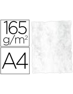 PAPEL COLOR LIDERPAPEL PERGAMINO CON BORDES A4 165G/M2 GRIS PACK DE 25 HOJAS