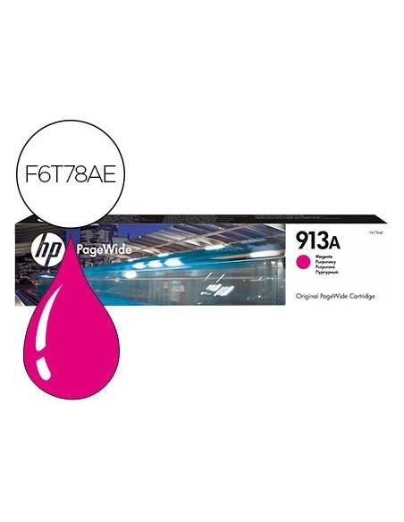 INK-JET HP JET 913A PAGEWIDE 352 / 377 / 452 / 477 / P55250 / P57750 MAGENTA 3000 PAGINAS