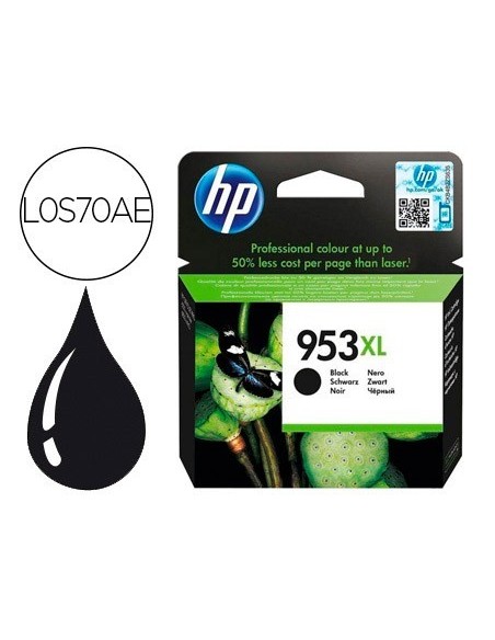 INK-JET HP 953XL OFFICEJET PRO 7730/7740/8725 8730/8740/8745 NEGRO 2000 PAGINAS