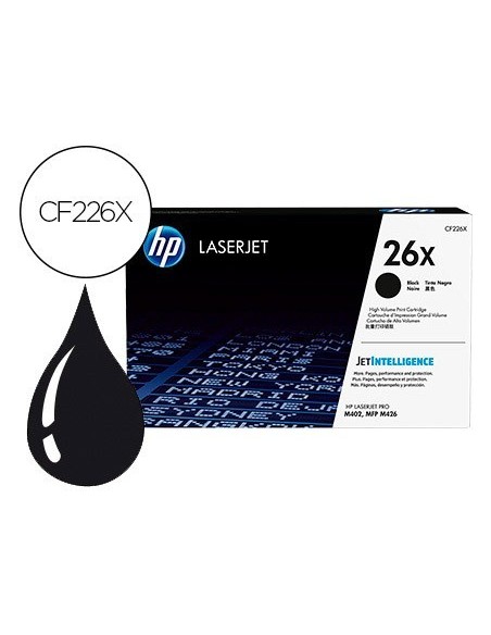 TONER HP 26X LASERJET PRO M402 / MFP M426 NEGRO 9000 PAGINAS