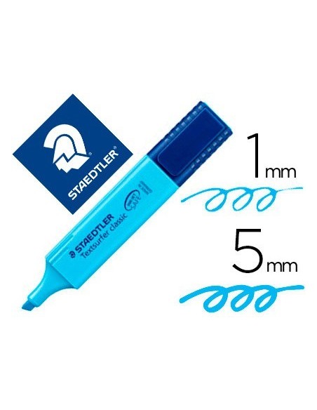 ROTULADOR STAEDTLER TEXTSURFER CLASSIC 364 FLUORESCENTE AZUL