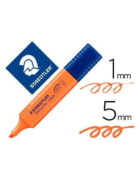 ROTULADOR STAEDTLER TEXTSURFER CLASSIC 364 FLUORESCENTE NARANJA