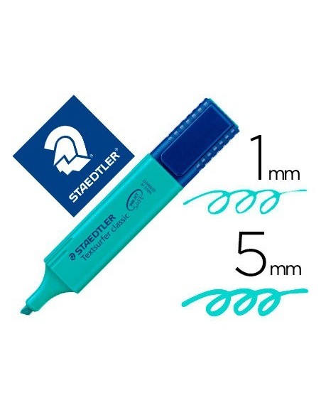 ROTULADOR STAEDTLER TEXTSURFER CLASSIC 364 FLUORESCENTE TURQUESA