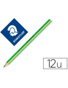 LAPICES FLUORESCENTE STAEDTLER TRIANGULAR TOP STAR VERDE CAJA DE 12 UNIDADES